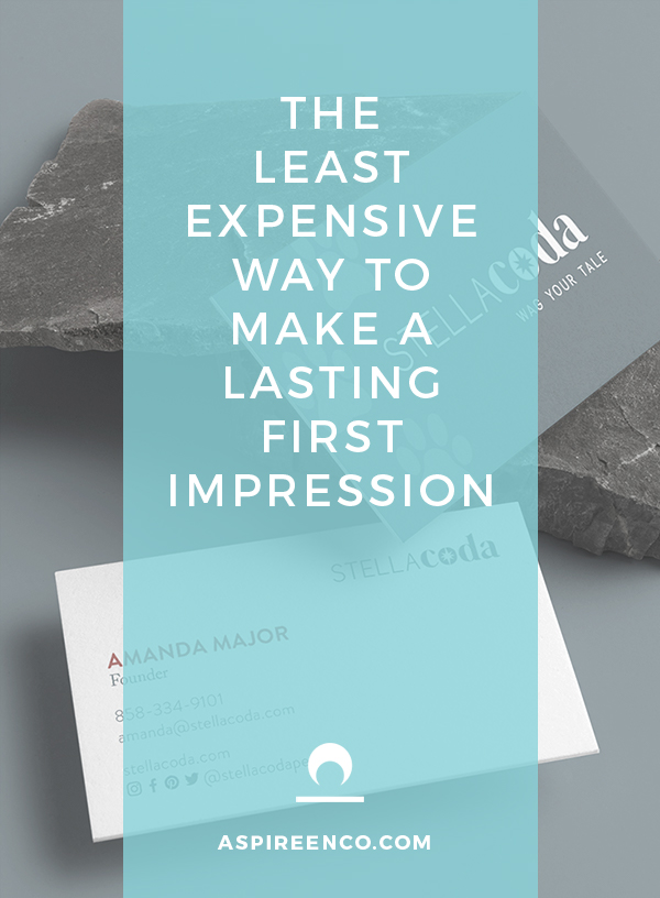 The least expensive way to make a lasting first impression